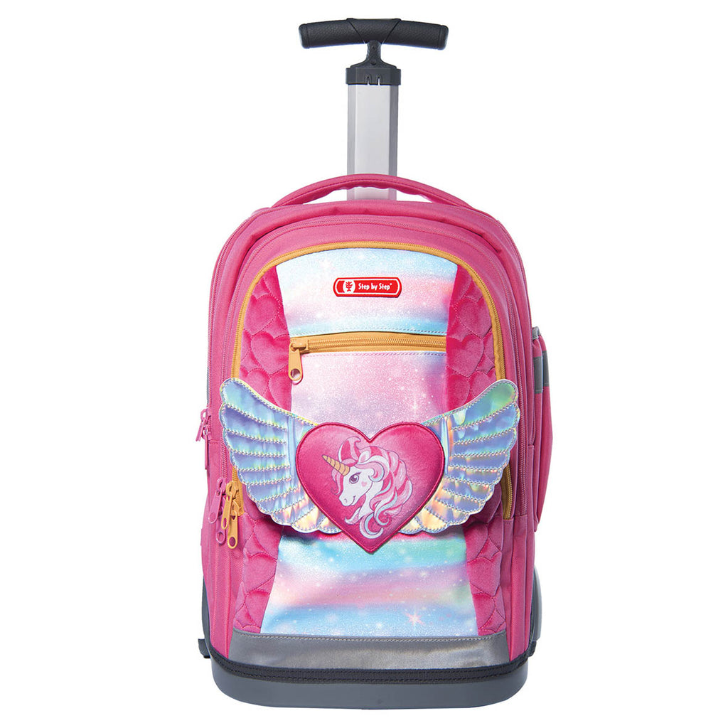 Unicorn Rolling School Bag for Girls